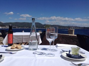 View from the Terrace at Hotel Le Delos